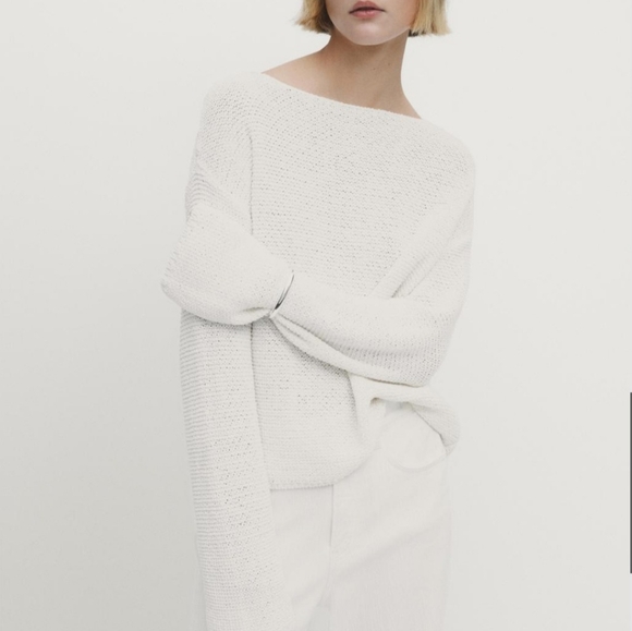 Massimo Dutti Sweaters - Massimo Dutti Knit Boat Neck Sweater